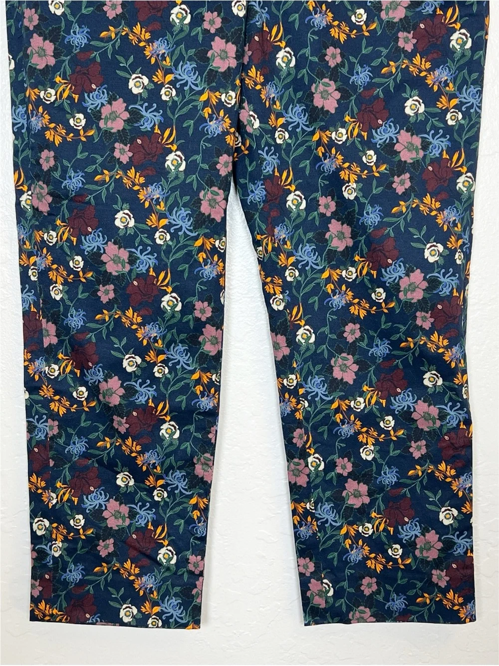 WILDFANG Women’s Size 4 Wildflower Navy Print Empower Slim Crop Pant